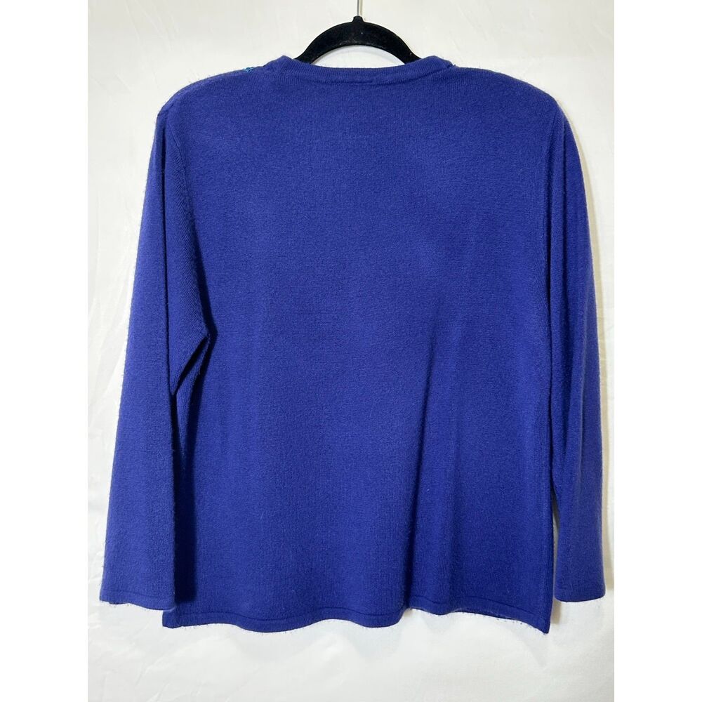 Koret Petites Women's Grannycore Embroidered & Beaded Button Up Cardigan Size LP - Picture 4 of 4